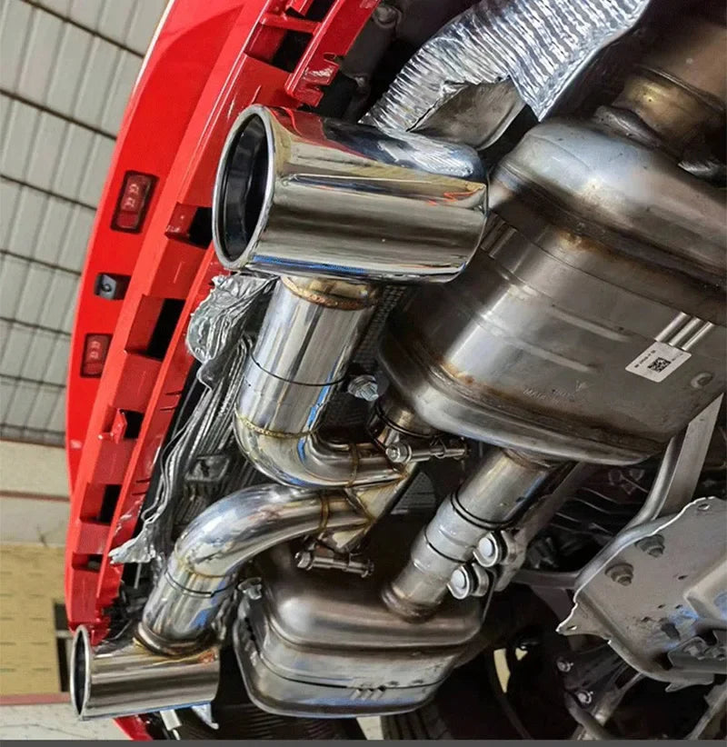 GT4 Style Exhaust Conversion - Porsche 718.