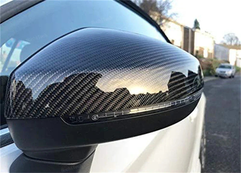 OEM Style Carbon Fiber Mirror Caps Replacement -Audi RS5 / S5 / A4 / S4 / & A5.