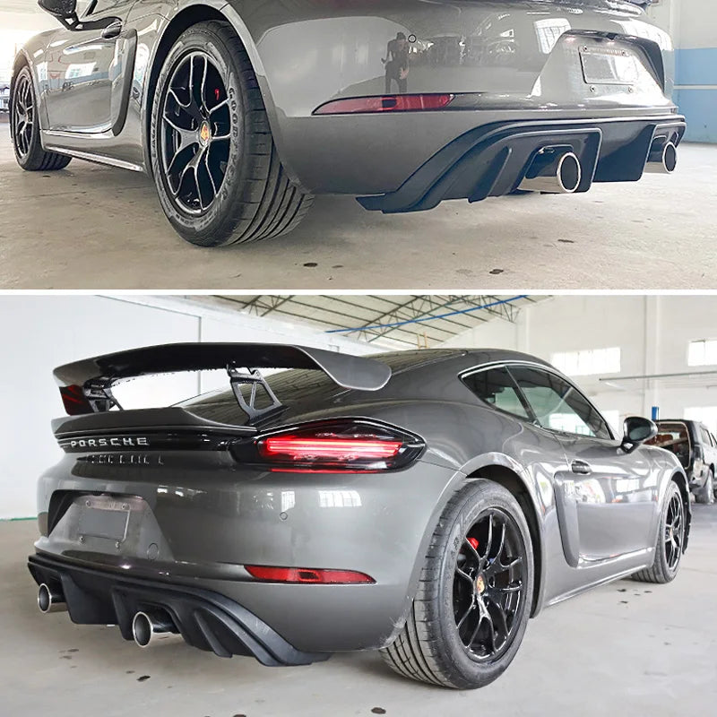 GT4 Style Exhaust Conversion - Porsche 718.
