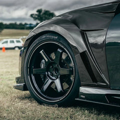 Vrs Style Carbon Fiber Front Fenders Replacement Set - Nissan 370z Z34.