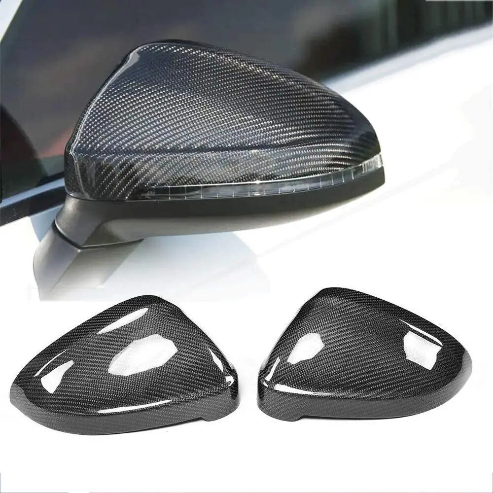 OEM Style Carbon Fiber Mirror Caps Replacement -Audi RS5 / S5 / A4 / S4 / & A5.