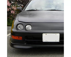 Spec-D Bumper Lights (Chrome Housing/Amber Lens) Acura Integra 1994-1997.