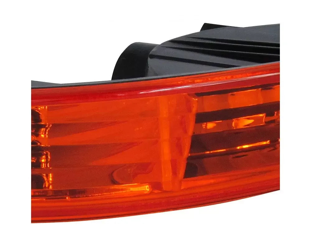 Spec-D Bumper Lights (Chrome Housing/Amber Lens) Acura Integra 1994-1997.