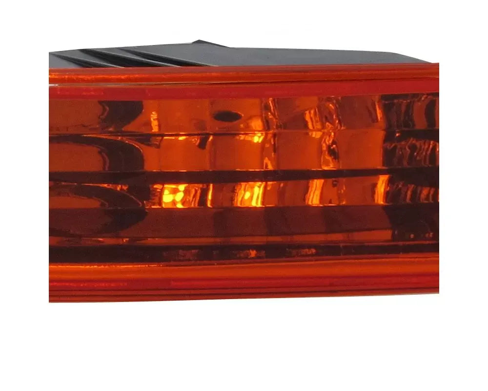 Spec-D Bumper Lights (Chrome Housing/Amber Lens) Acura Integra 1994-1997.