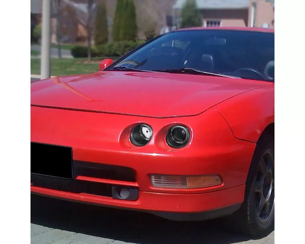 Spec-D Dual Halo Projector Headlights (Matte Black Housing/Clear Lens) Acura Integra 1994-1997.