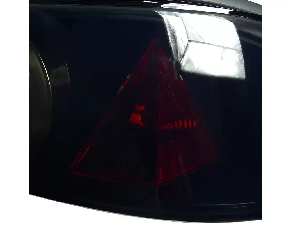 Spec-D Taillights (Glossy Black Housing/Smoke Lens) Acura Integra Hatchback 1994-2001.
