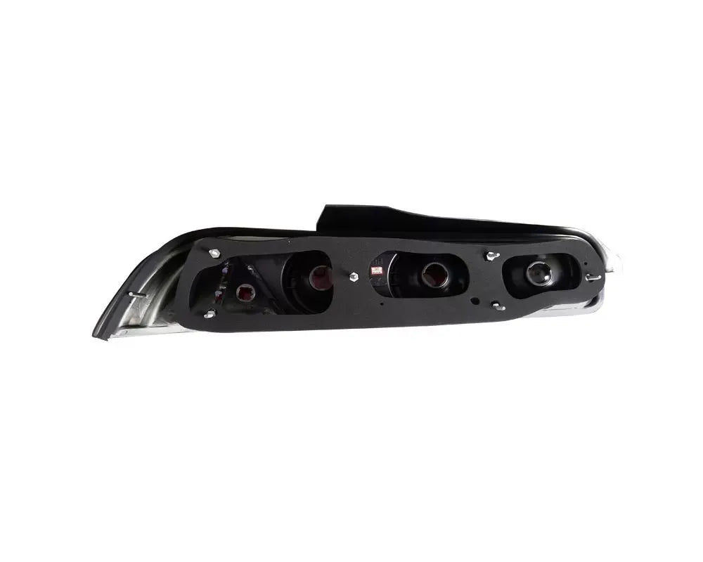Spec-D Taillights (Glossy Black Housing/Smoke Lens) Acura Integra Hatchback 1994-2001.