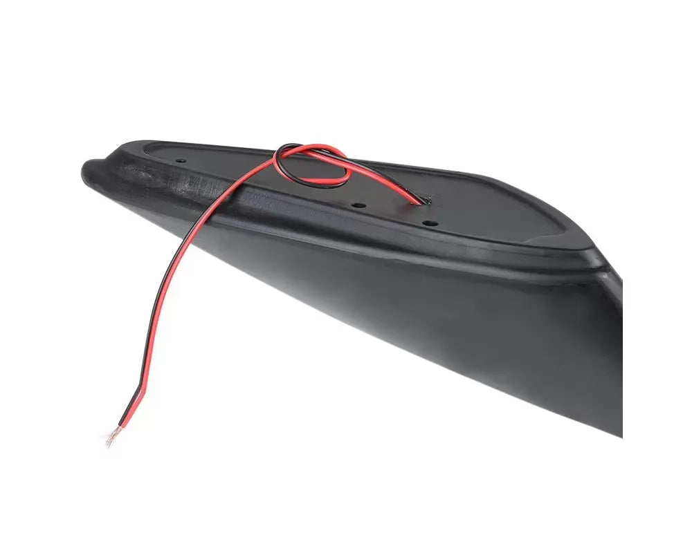Spec-D Matte Black ABS Rear Spoiler Wing w/ LED 3rd Brake Light Honda Civic 1996-2000