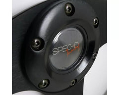 Spec-D Black Leather w/ Red Stitching 320mm Momo Race Style Steering Wheel.