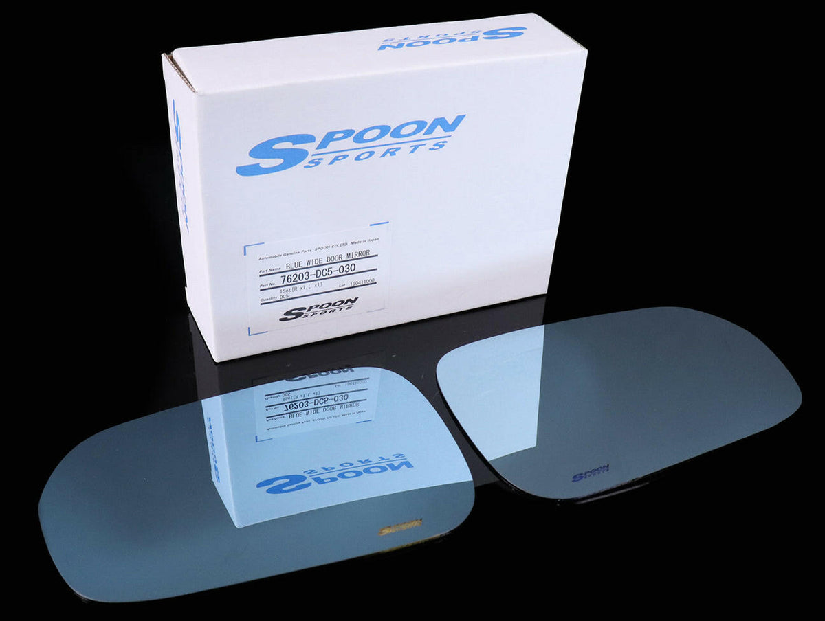 Spoon Blue Wide Side Mirror Set - 02-06 RSX.