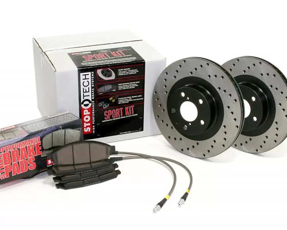 StopTech Performance Brake Pads for Audi A4 2002-2008, Red, 979.4.