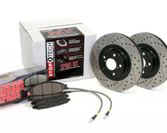 StopTech Sport Big Brake Kit, Drilled/Slotted Front, Red, 978.40006F - Fit: Ford Mustang 2015-2023