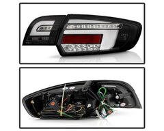 Spyder Auto Black Full LED Tail Lights Audi A3 2003-2008.