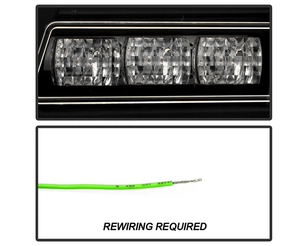Spyder Auto Black Full LED Tail Lights Audi A3 2003-2008.