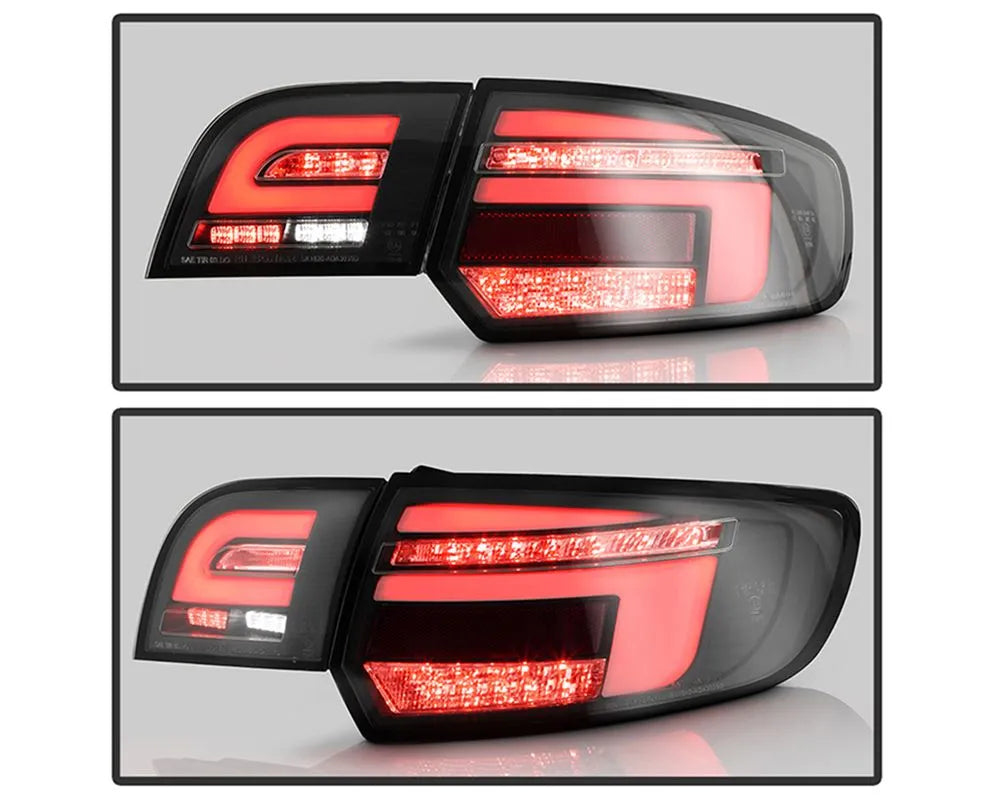 Spyder Auto Black Full LED Tail Lights Audi A3 2003-2008.