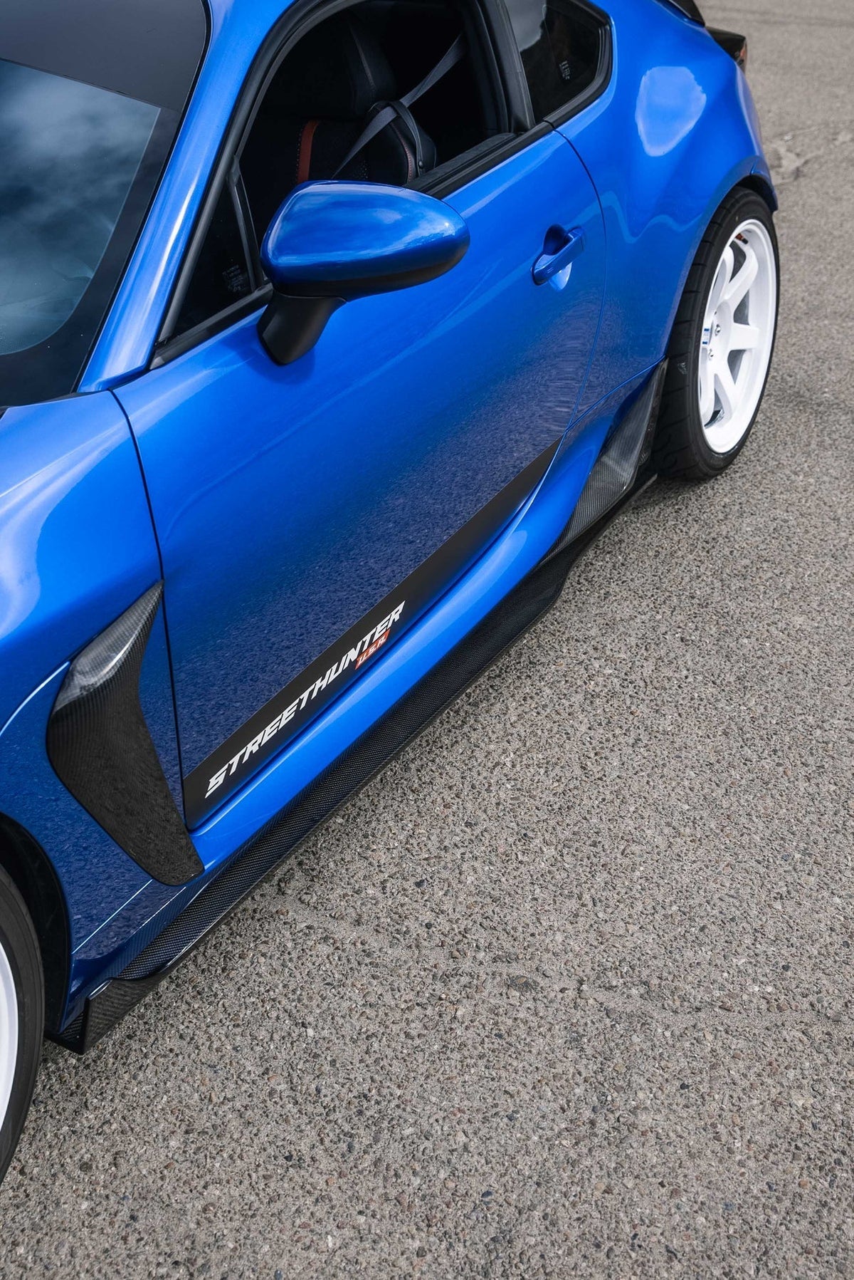StreetHunter Designs 2nd Gen BRZ/GR86 Carbon Fiber Side Skirt Extension (Pair) | 2022+ BRZ / GR86 (SHD-BRZGR86-SSCBN)