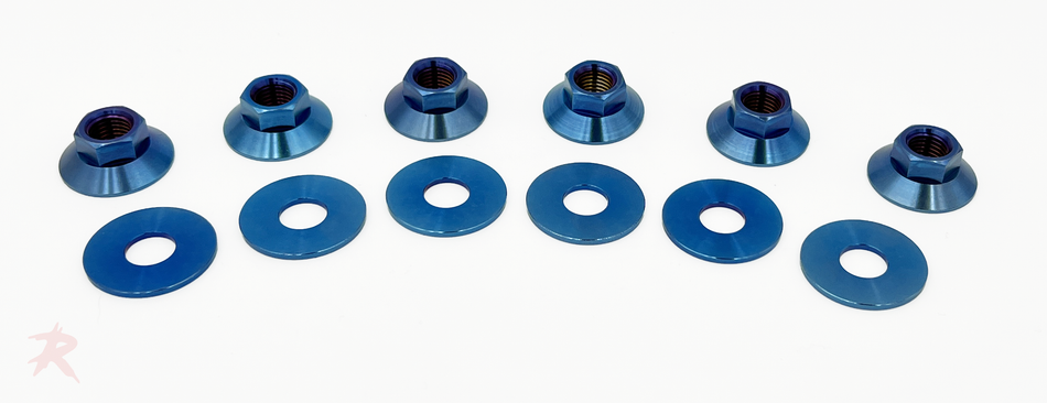 Rampage Titanium Strut Tower Nut Kit - FK8 FK7 FK2 FL5