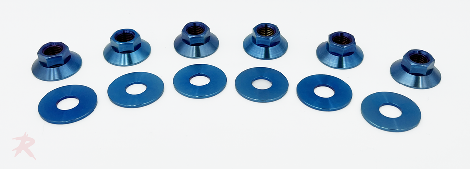 Rampage Titanium Strut Tower Nut Kit - S-Chassis