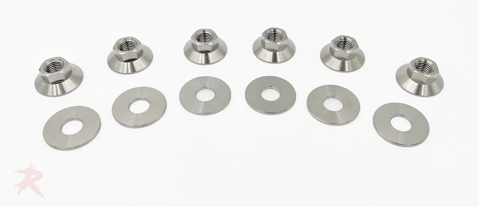 Rampage Titanium Strut Tower Nut Kit - FK8 FK7 FK2 FL5