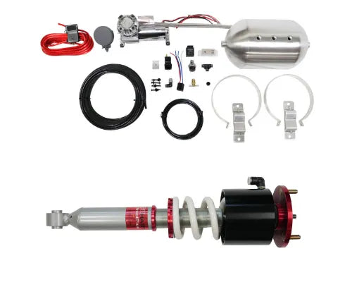 TruHart StreetPlus Coilovers w/ Front Air Cups Plus Silver Management Acura Integra 1994-2001|Honda Civic 1992-2000.