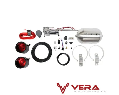 TruHart StreetPlus Coilovers w/ Front Air Cups Plus Silver Management Acura TL|TSX 2008-2014|Honda Accord 2008-2012.