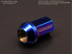 J's Racing Titanium Lug Nuts 17mm Hex - 12x1.5mm