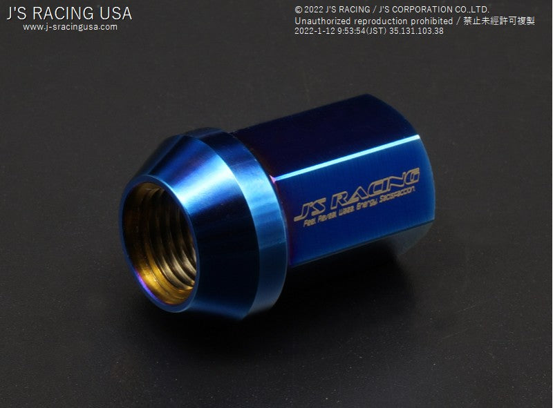 J's Racing Titanium Lug Nuts 19mm Hex - 14x1.5mm
