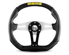 MOMO Trek Black Leather Steering Wheel.