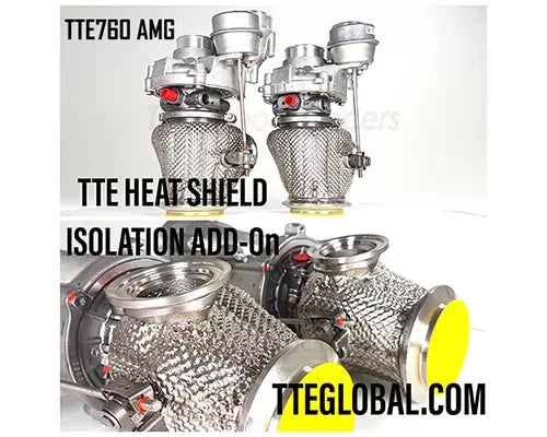 TTE Turbo Heat Shield Isolation Add On for TTE480+ TSI Upgrade Turbocharger.