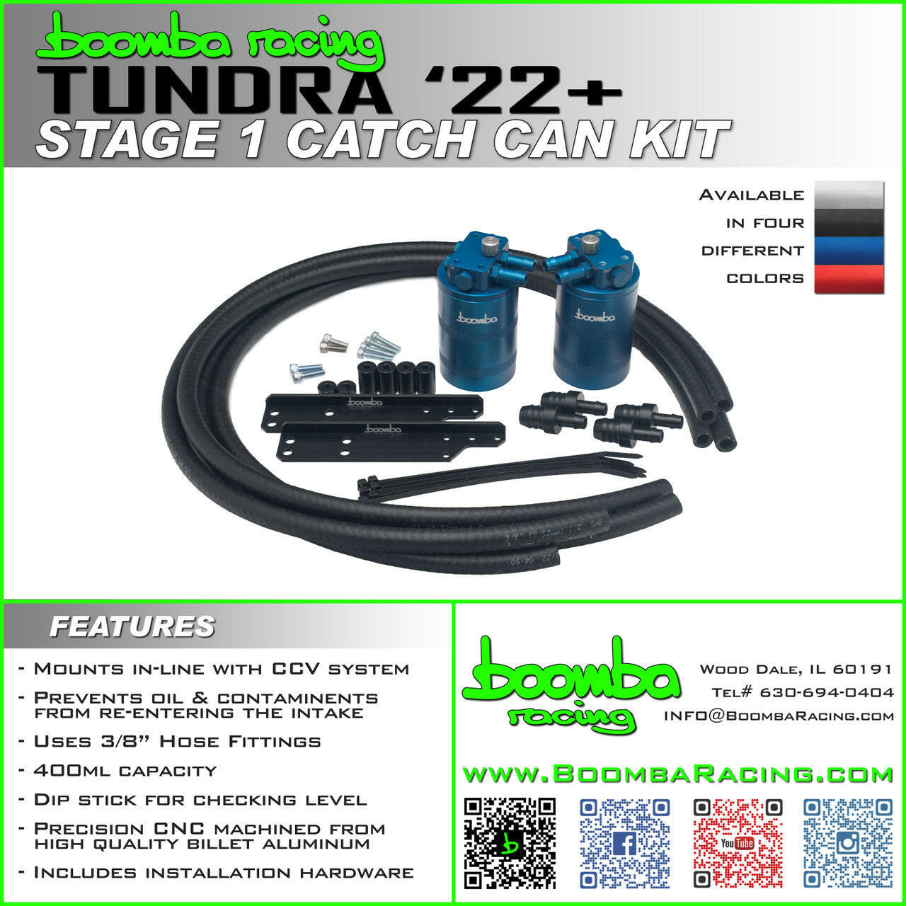 TUNDRA STAGE 1 CATCH CAN KIT | 2022+.