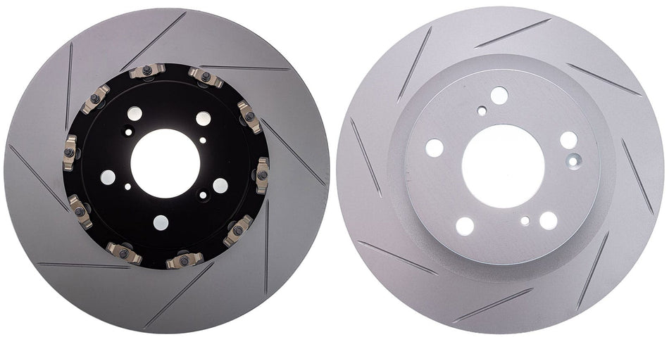 SBD 2-Piece Slotted Rotor Complete Kit for 2017+ Honda Civic Type R FK8/FL5 (Fronts +Rear Pairs)
