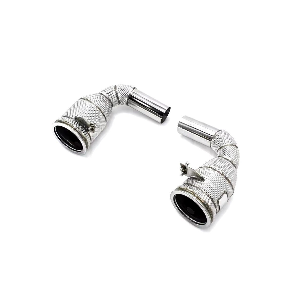 High Flow Cat Less Downpipes W/ Heat Shield - Porsche 911 992 3.0T 2019-2021.