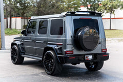 BRS-Style Carbon Fiber Rear Spare Tire Cover - Mercedes AMG G-Wagon.