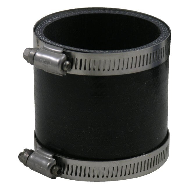 2" Black 3 Ply Silicone Coupler Kit with Clamps