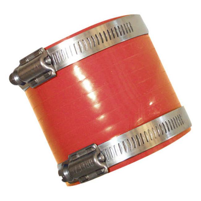 3.25" Red 3 Ply Silicone Coupler Kit with Clamps