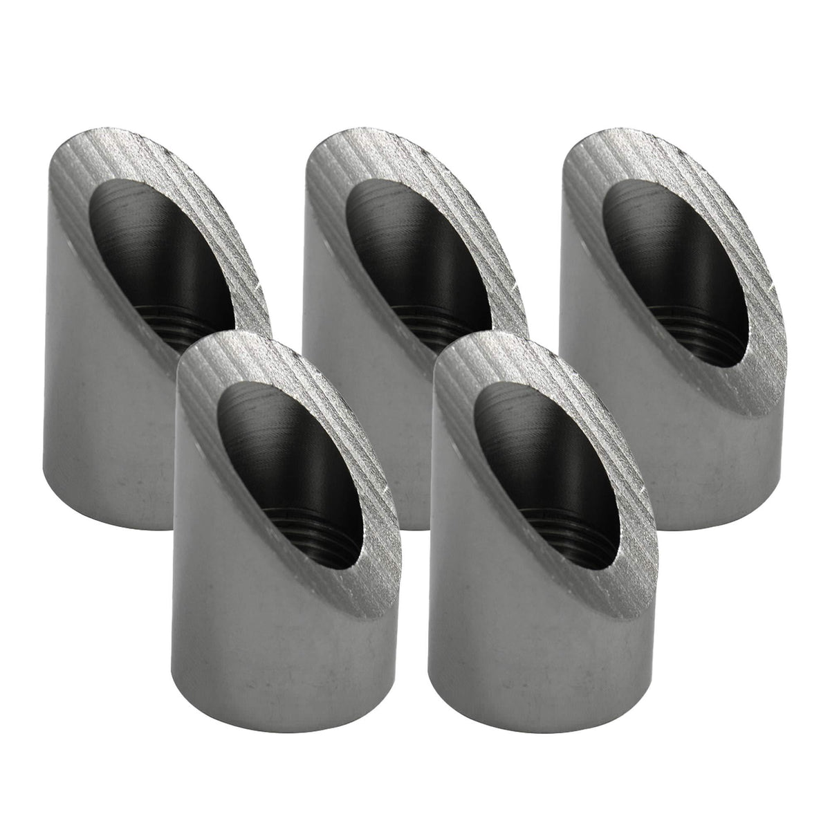 Verocious Motorsports O2 Oxygen Sensor Bung, Mild Steel, Angled - Pack of 5