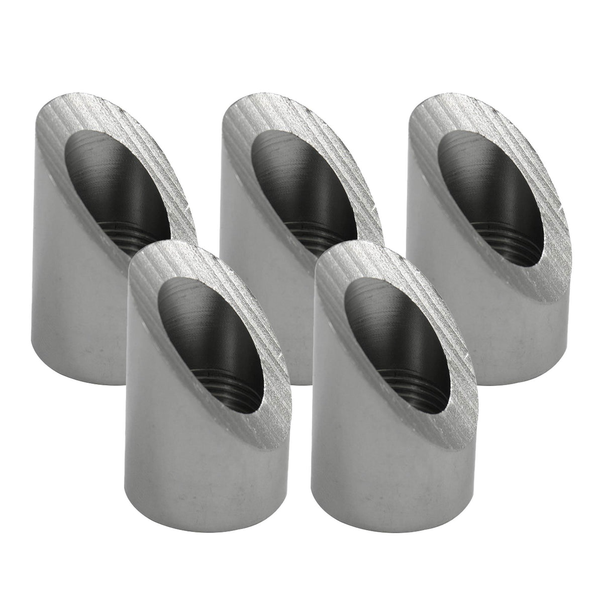 Verocious Motorsports Stainless Steel O2 Oxygen Sensor Bung, Angled - Pack of 5