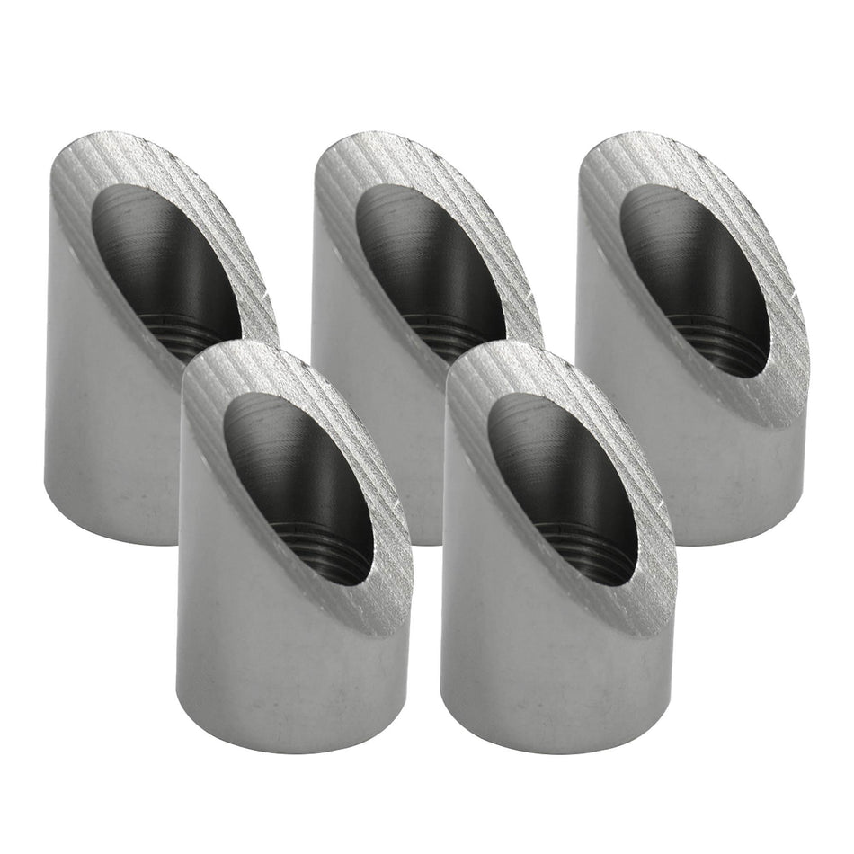 Verocious Motorsports Stainless Steel O2 Oxygen Sensor Bung, Angled - Pack of 5