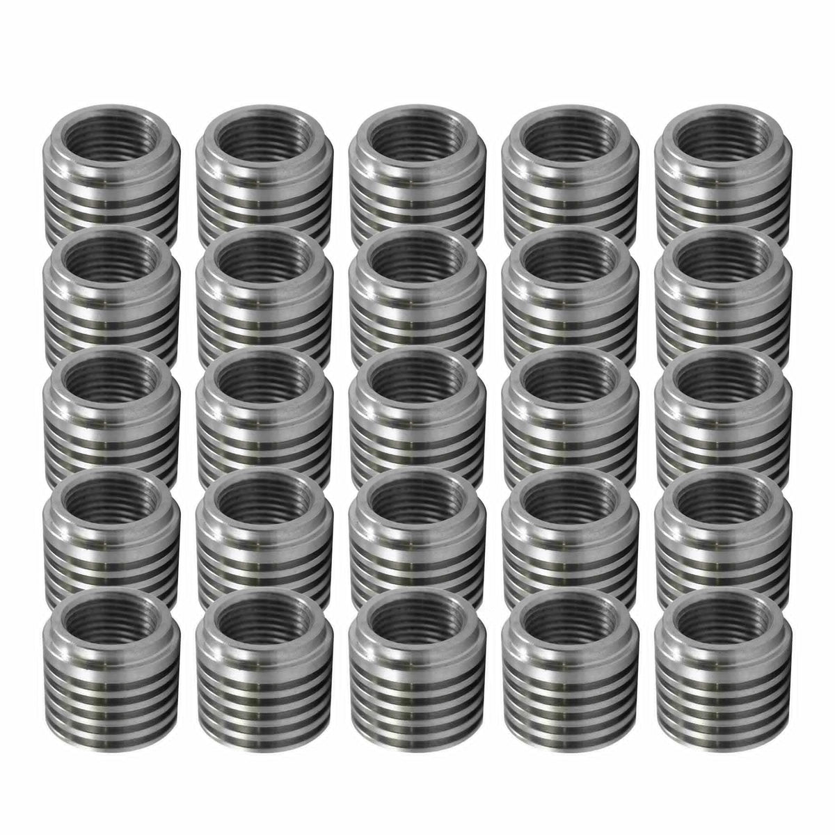 Verocious Motorsports Stainless Steel O2 Oxygen Sensor Bung, Heat Sink - Pack of 25