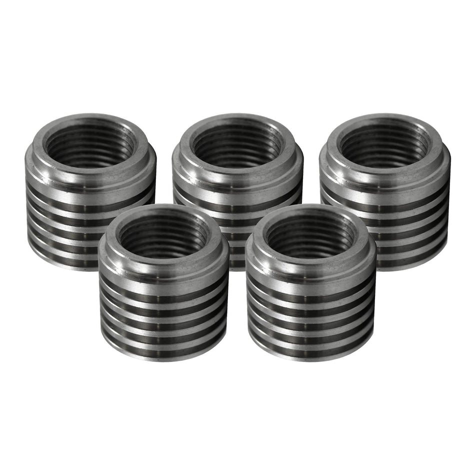 Verocious Motorsports O2 Oxygen Sensor Bung, Mild Steel, Heat Sink - Pack of 5