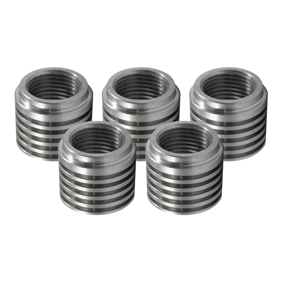 Verocious Motorsports Stainless Steel O2 Oxygen Sensor Bung, Heat Sink - Pack of 5