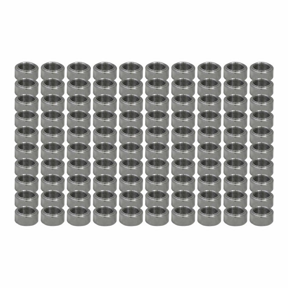 Verocious Motorsports O2 Oxygen Sensor Bung, Mild Steel, Lipped - Pack of 100
