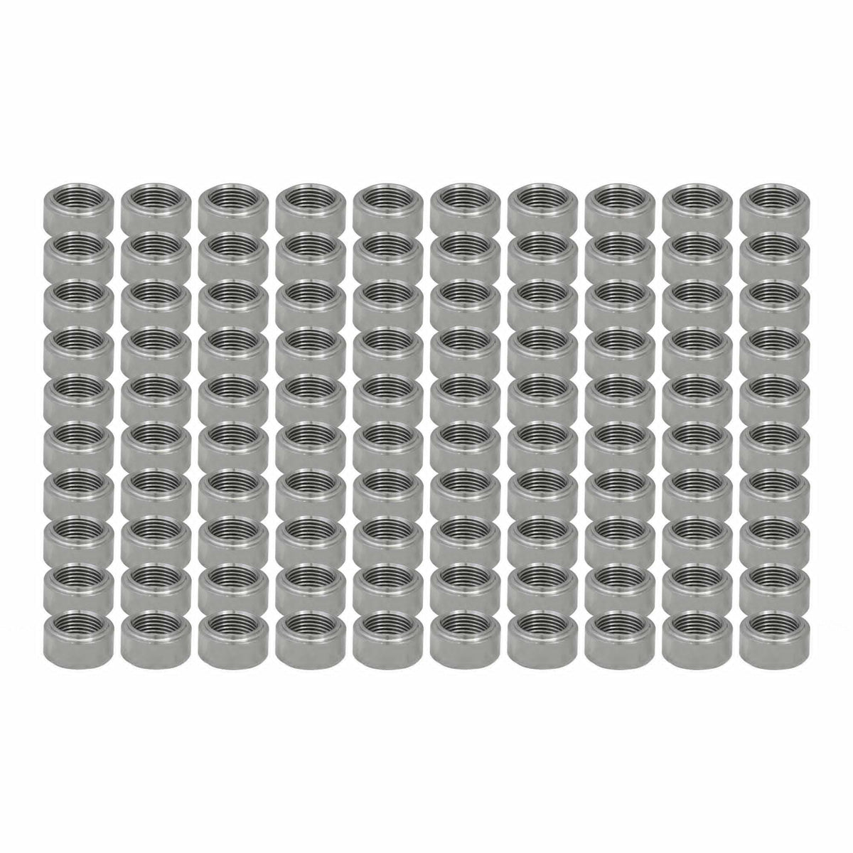 Verocious Motorsports Stainless Steel O2 Oxygen Sensor Bung, Lipped - Pack of 100