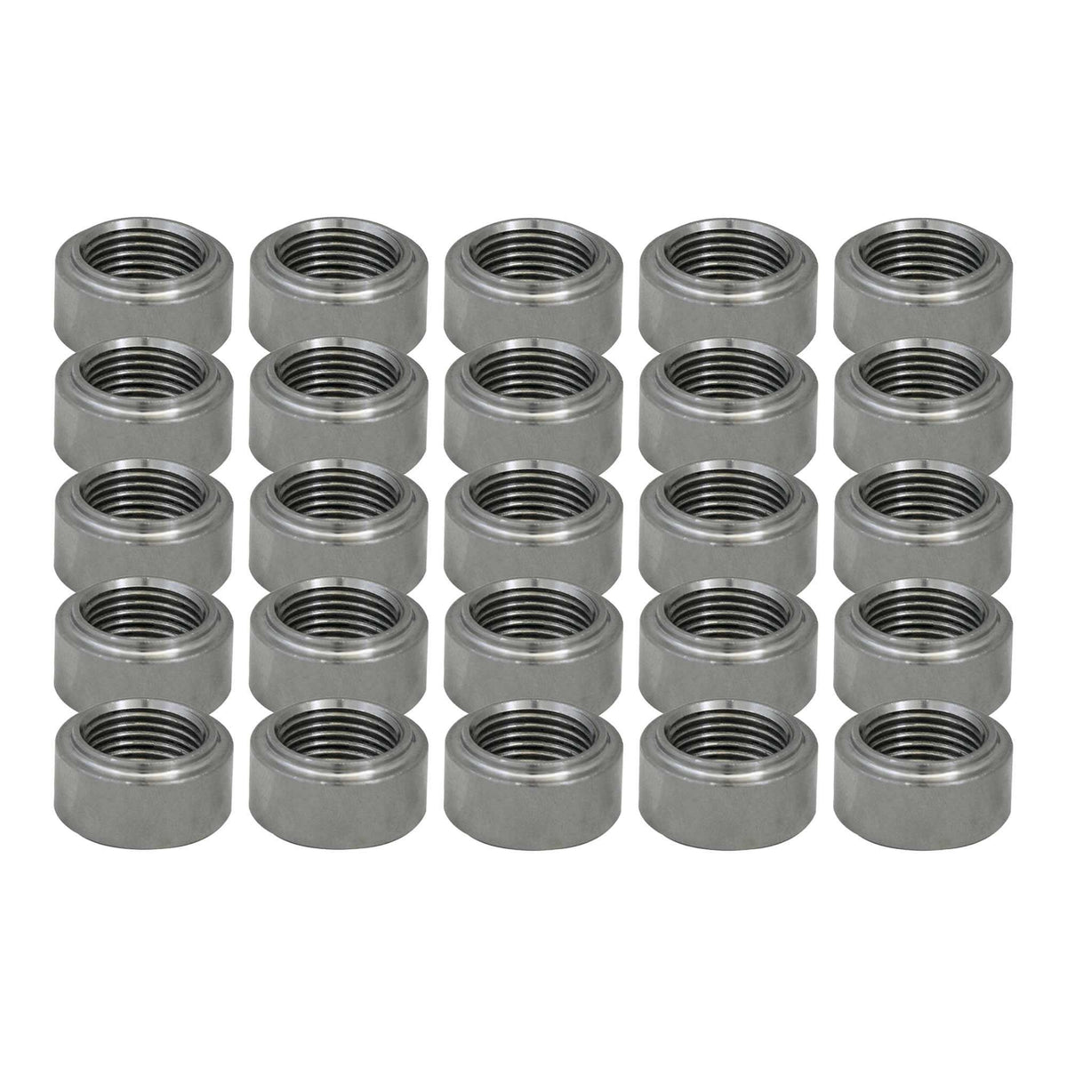 Verocious Motorsports O2 Oxygen Sensor Bung, Mild Steel, Lipped - Pack of 25