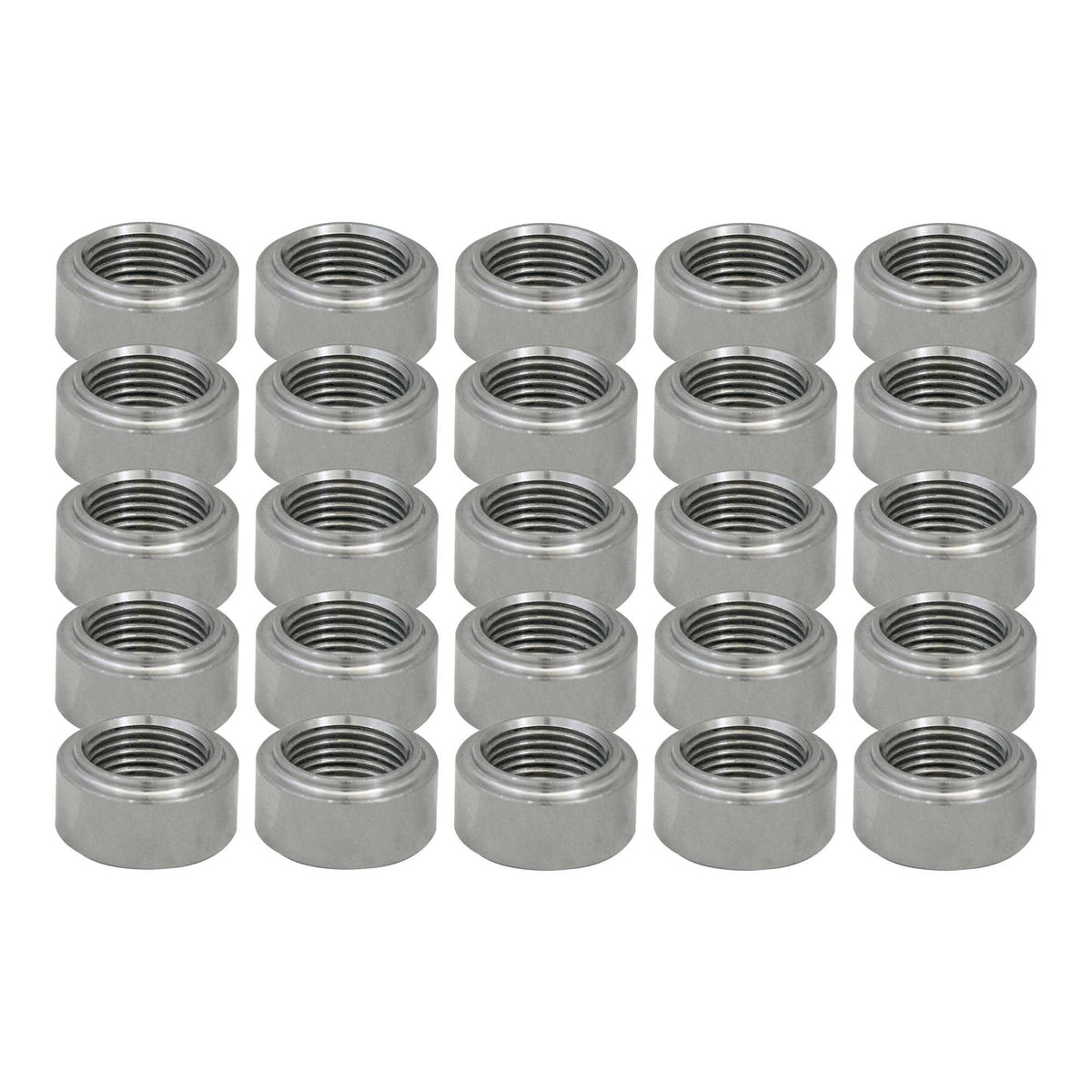 Verocious Motorsports Stainless Steel O2 Oxygen Sensor Bung, Lipped - Pack of 25