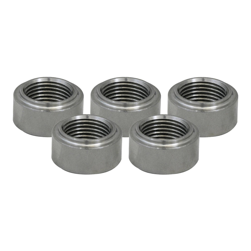 Verocious Motorsports O2 Oxygen Sensor Bung, Mild Steel, Lipped - Pack of 5