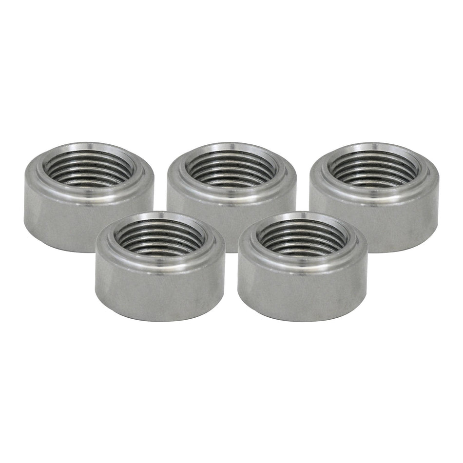 Verocious Motorsports Stainless Steel O2 Oxygen Sensor Bung, Lipped - Pack of 5
