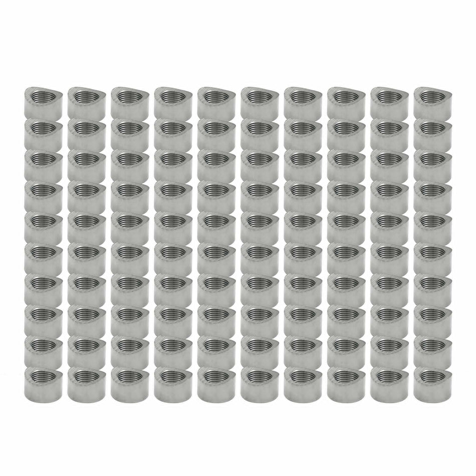 Verocious Motorsports Stainless Steel O2 Oxygen Sensor Bung, Notched - Pack of 100