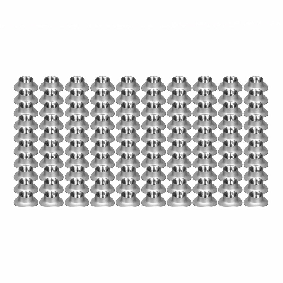Verocious Motorsports Stainless Steel O2 Oxygen Sensor Bung, Saddle - Pack of 100