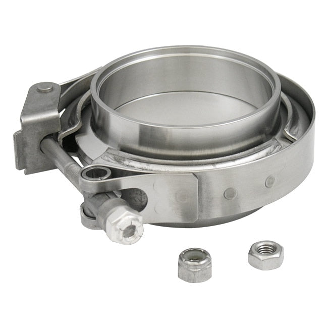 Verocious Motorsports 304 Stainless Steel V-Band Clamp Kit (Male/Female), 1.5"
